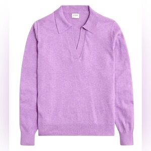 J. Crew Polo Sweater in Vibrant Orchid, Size XS